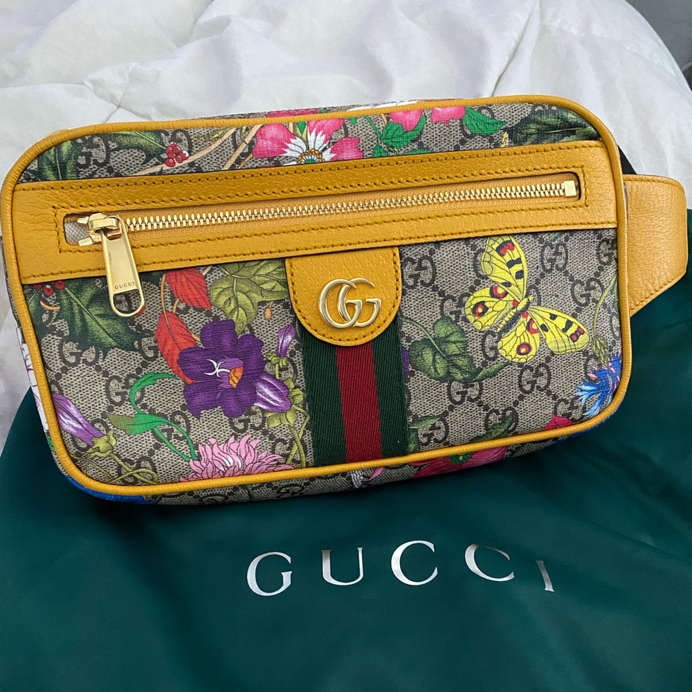 Authentic GUCCI FLORA Belt Bag